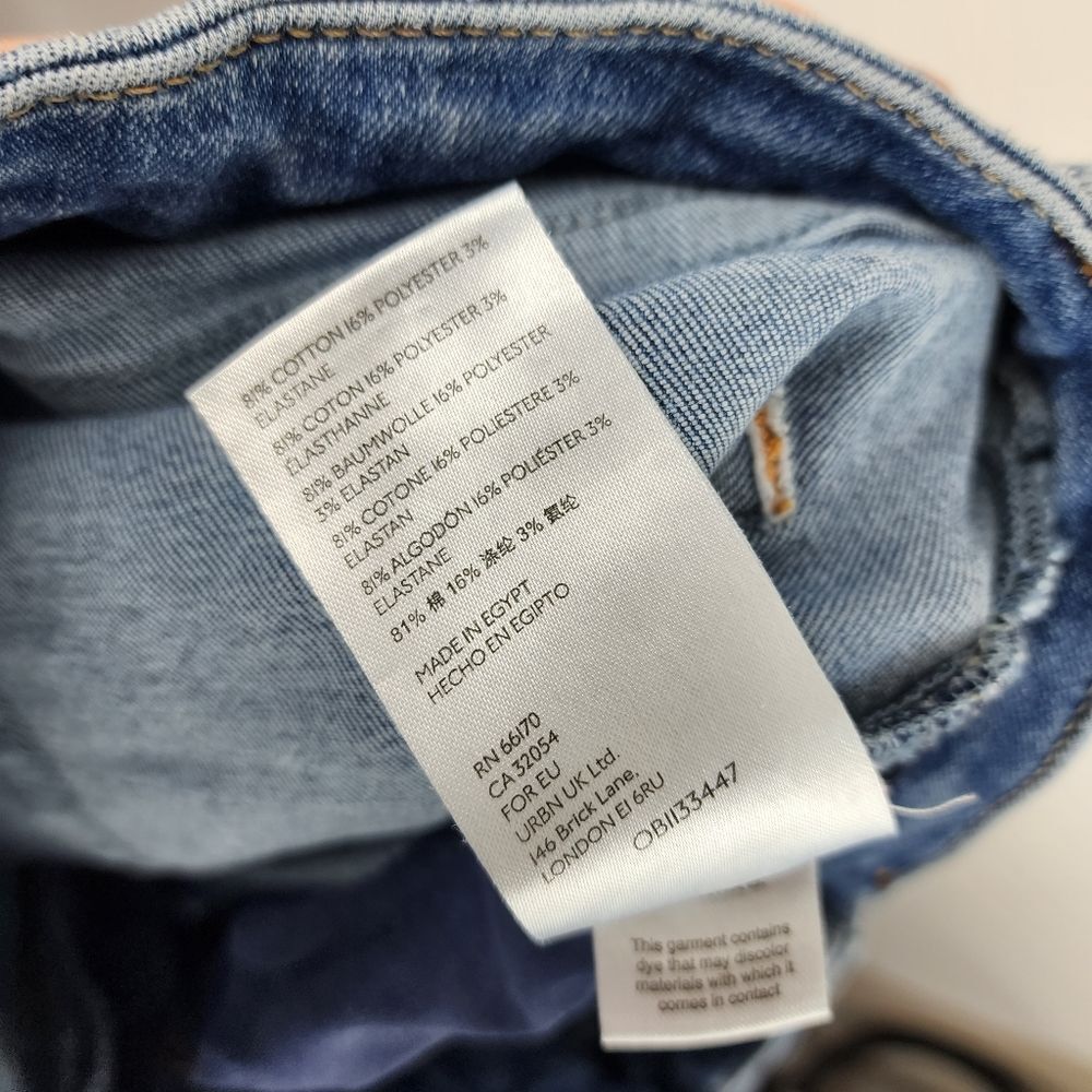 WE THE FREE WOMENS 31 HIGH RISE STRETCHY DENIM JEANS SKINNY LEG MEDIUM WASH BLUE - Picture 6 of 6